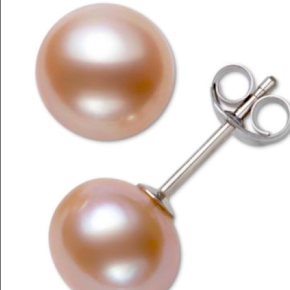 Pink Pearl Earrings